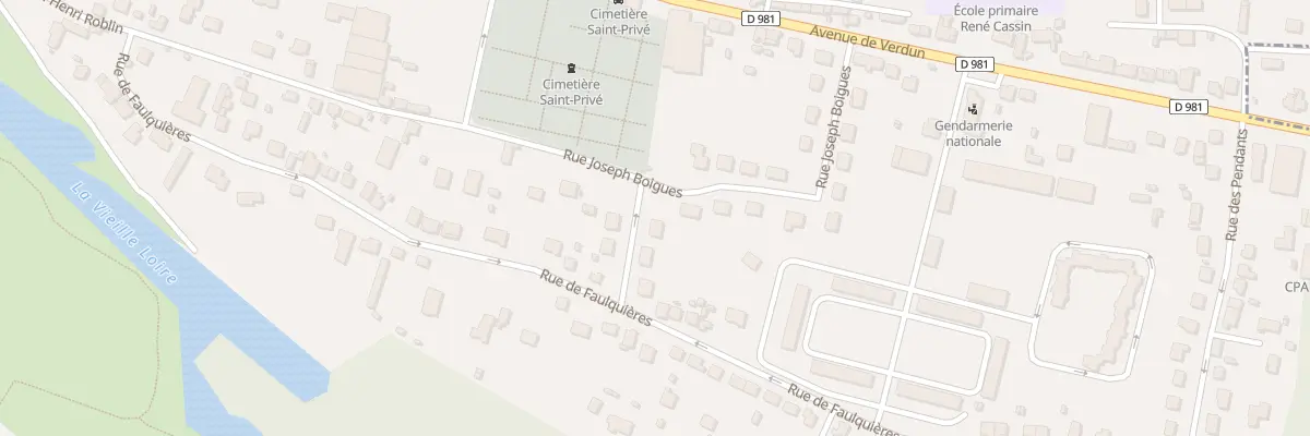 Plan du 6 Rue de la Baume à Decize