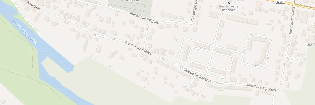 Plan du 48 Rue de Faulquières à Decize