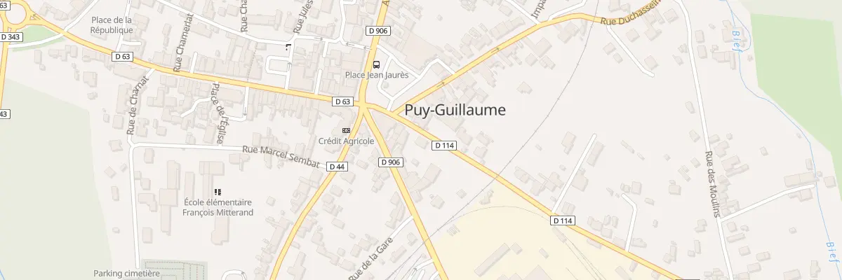 Plan du 6 Rue du Doc Eugene Phelip à Puy-Guillaume