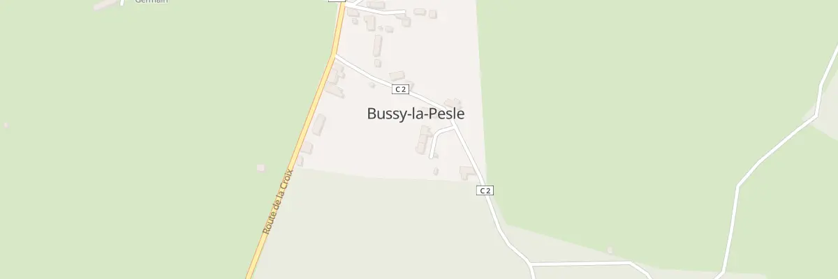 Plan du 4 Le Bourg à Bussy-la-Pesle