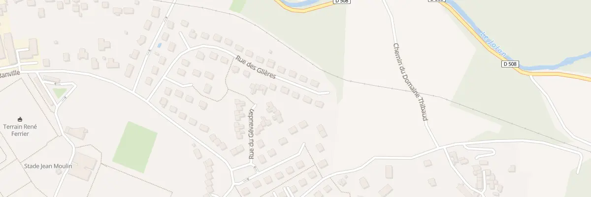 Plan du 42 Rue des Glières à Cusset