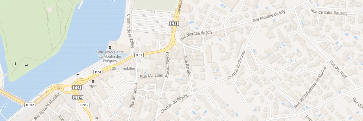 Plan du 8 Rue Barbes à Agde