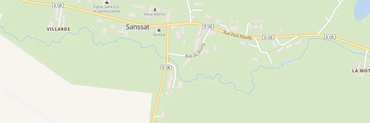 Plan du 6 Rue du Bourg à Sanssat
