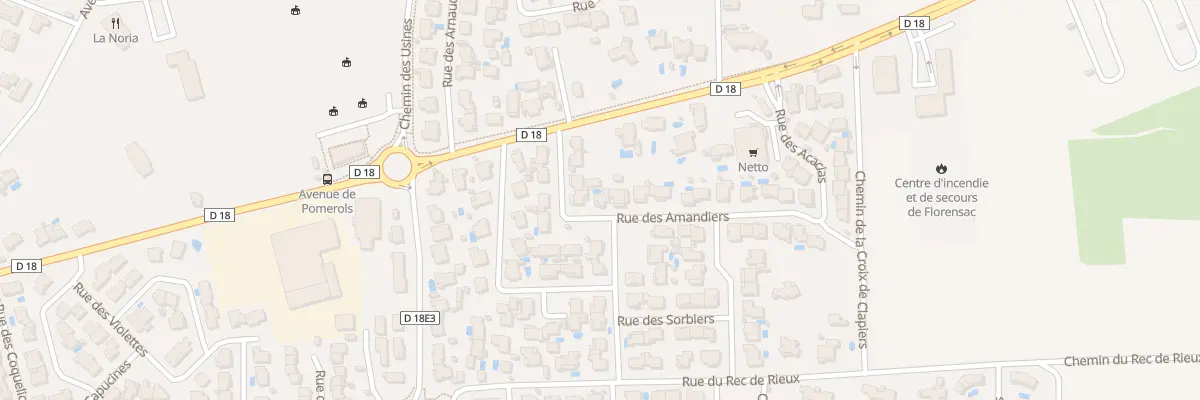 Plan du 9 Rue des Amandiers à Florensac