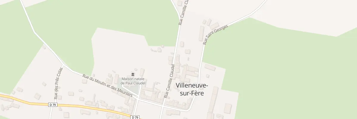 Plan du 14 Rue Camille Claudel à Villeneuve-sur-Fère
