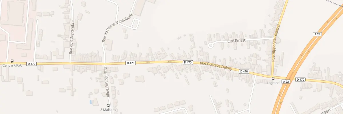 Plan du 264 Rue Gustave Delory à La Sentinelle