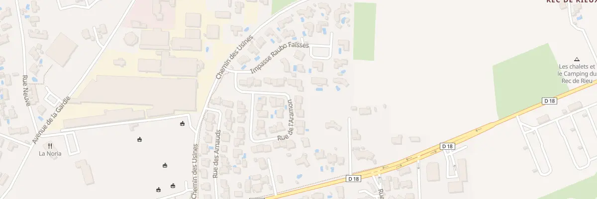 Plan du 17 Rue de l’Aramon à Florensac