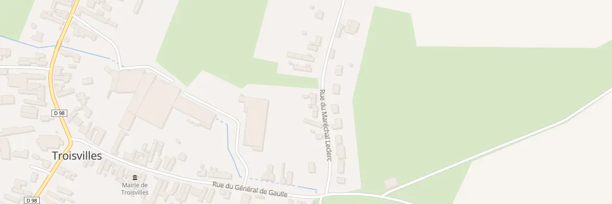 Plan du 9 Rue du Maréchal Leclerc à Troisvilles