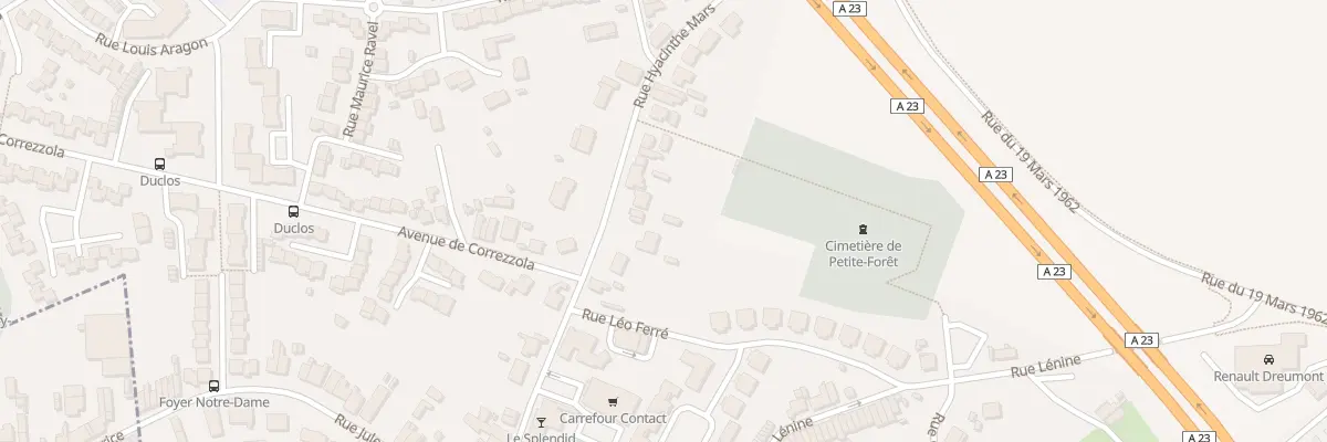 Plan du 18 Rue Hyacinthe Mars à Petite-Forêt