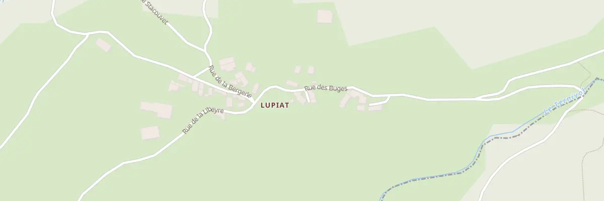 Plan du 5091 Lupiat à Agnat