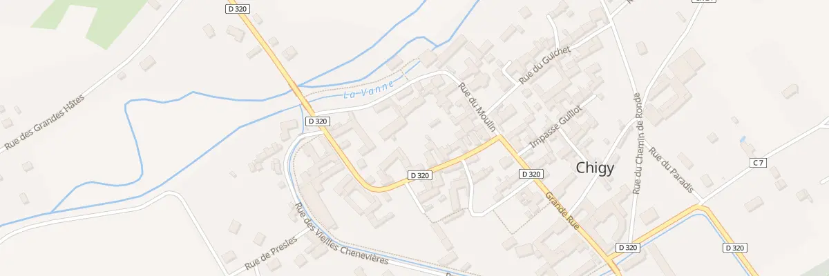 Plan du 15 Gr Grande Rue aux Vallées de la Vanne