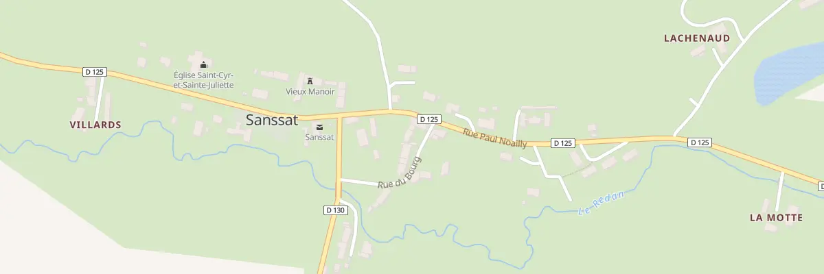 Plan du 17 Rue du Bourg à Sanssat