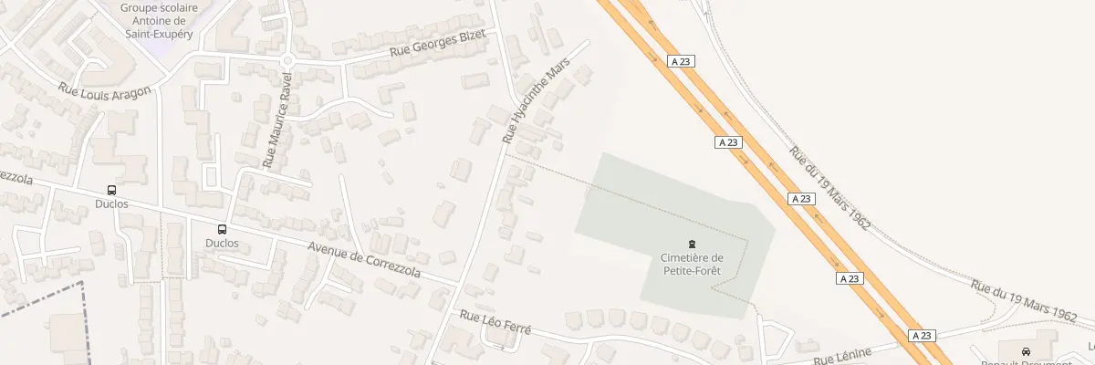 Plan du 24 Rue Hyacinthe Mars à Petite-Forêt