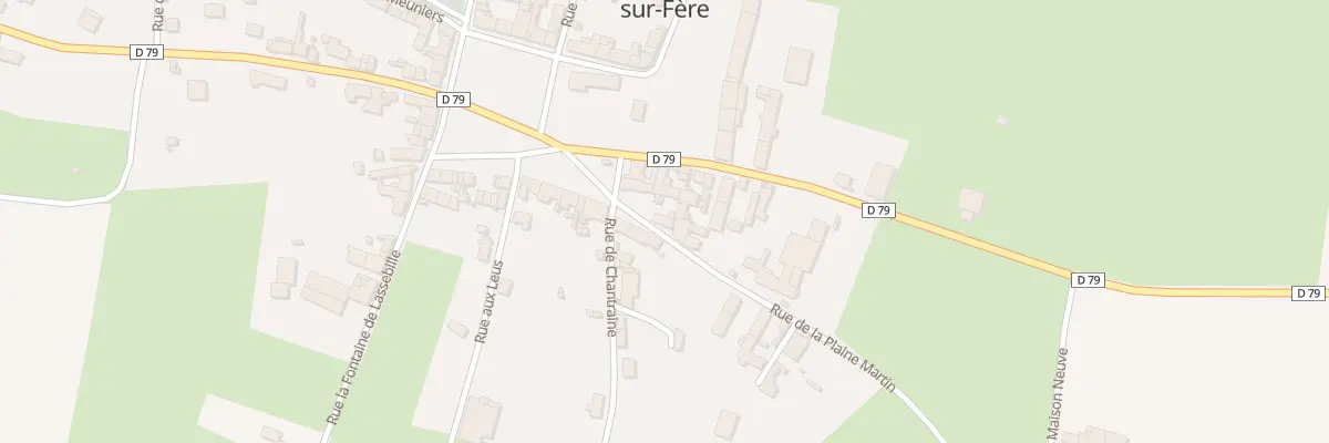 Plan du 1 Rue de la Plaine Martin à Villeneuve-sur-Fère