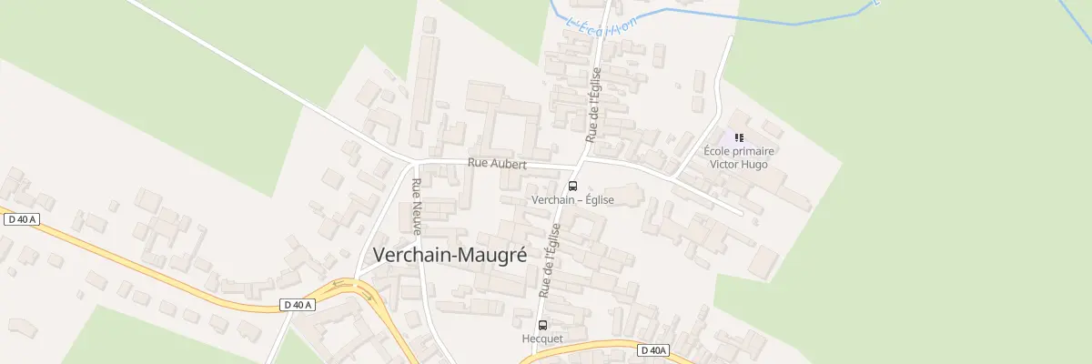 Plan du 14 Rue de l’Eglise à Verchain-Maugré