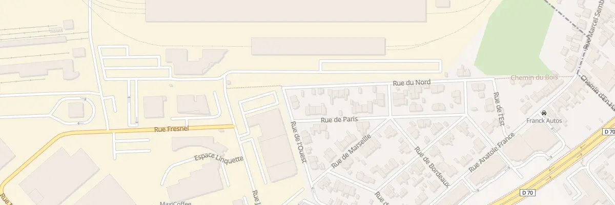 Plan du 23 Rue de Paris à Raismes