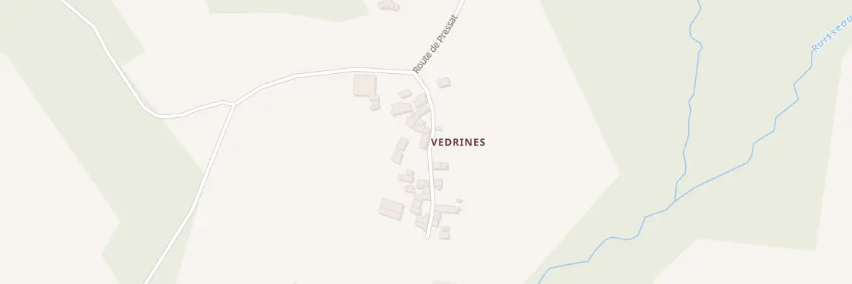 Plan du 5183 Vedrines à Chaniat