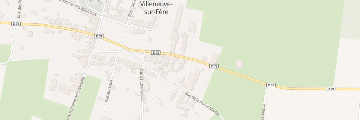 Plan du 8 Rue de la Cense à Villeneuve-sur-Fère