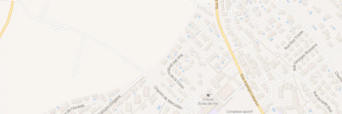 Plan du 40 Rue des Jardins de la Crous à Montagnac