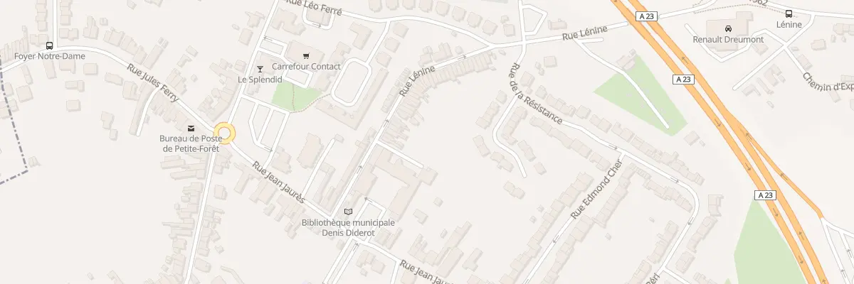 Plan du 12 Rue Lenine à Petite-Forêt