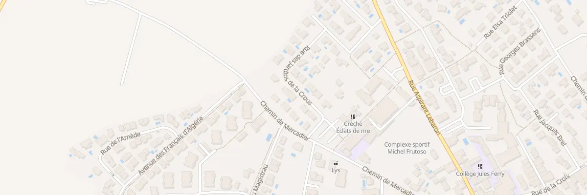 Plan du 54 Rue des Jardins de la Crous à Montagnac