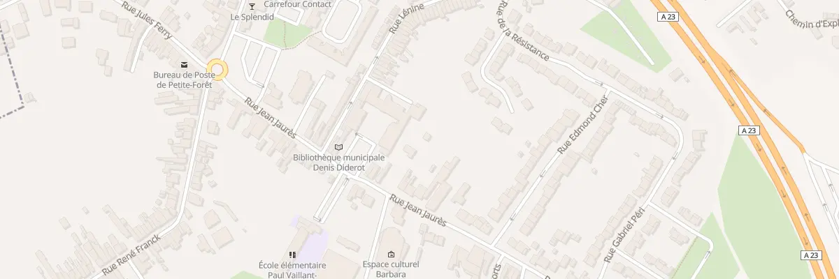 Plan du 27 Rue Jean Jaures à Petite-Forêt