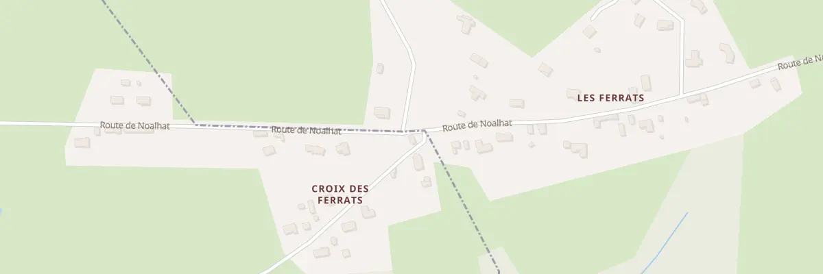 Plan du 5025 Croix des Ferrats à Noalhat