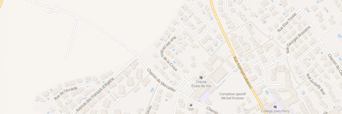 Plan du 27 Rue des Jardins de la Crous à Montagnac