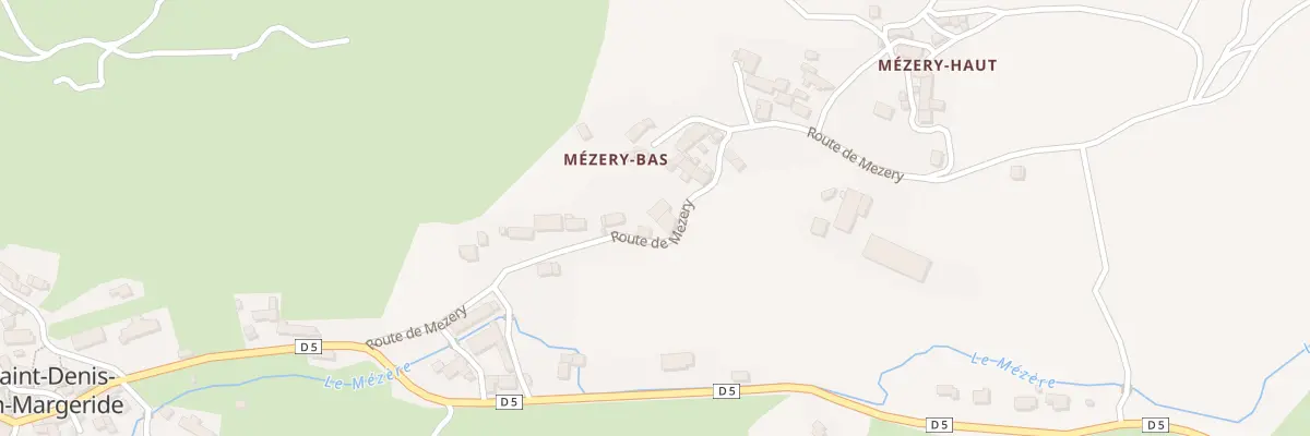 Plan du 5149A Mezery Bas à Saint-Denis-en-Margeride