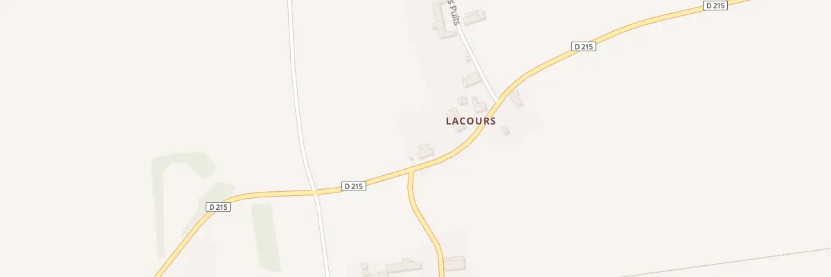Plan du 1 Lacours à Montenils