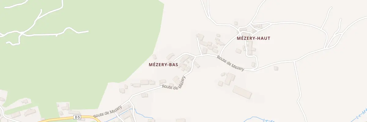 Plan du 5074 Mezery Bas à Saint-Denis-en-Margeride