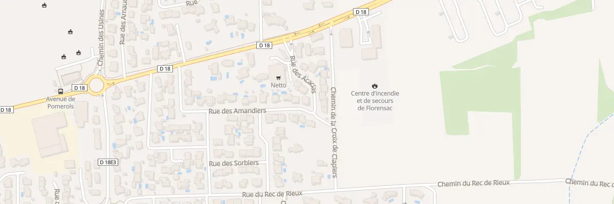 Plan du 8 Rue des Acacias à Florensac