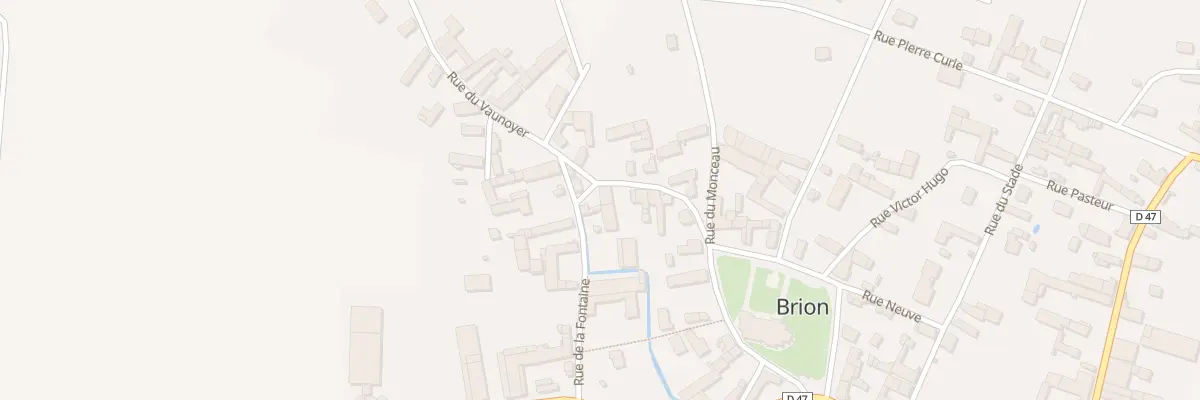 Plan du 9 Rue du Vaunoyer à Brion