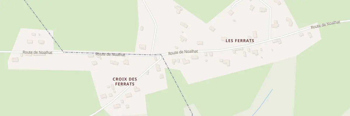 Plan du 5327 Les Ferrats à Noalhat