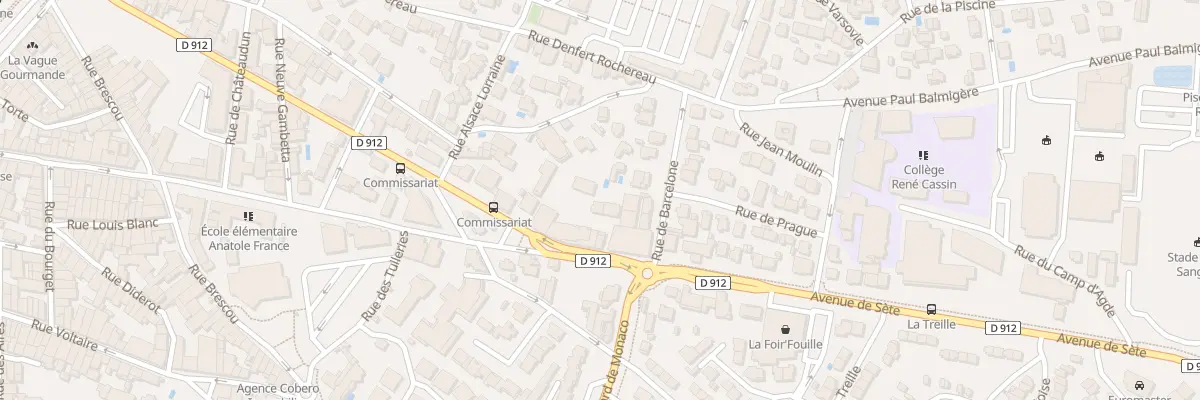 Plan du 27 Av de Sète à Agde