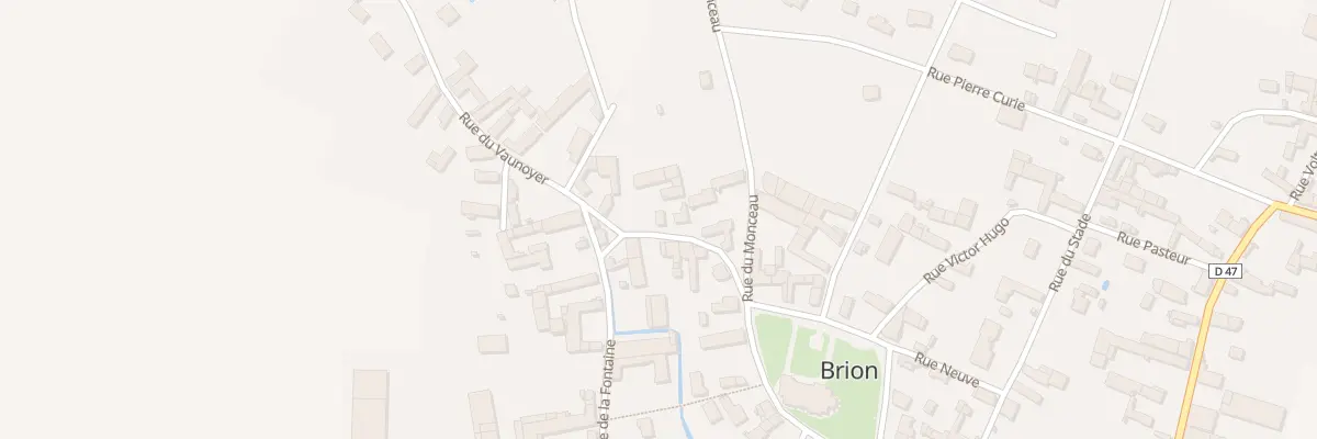 Plan du 8 Rue du Vaunoyer à Brion