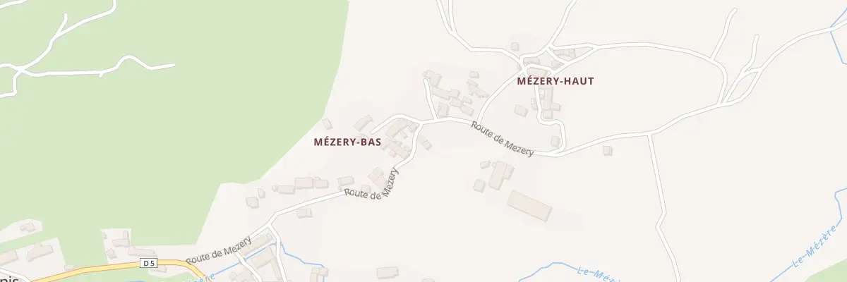 Plan du 334 Rte de Mezery à Saint-Denis-en-Margeride