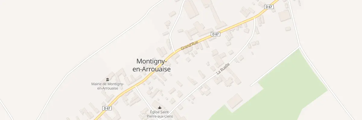 Plan du 14 Gr Grand Rue à Montigny-en-Arrouaise