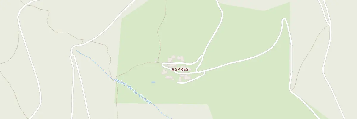 Plan du 6166 Aspres à Chastel-Nouvel