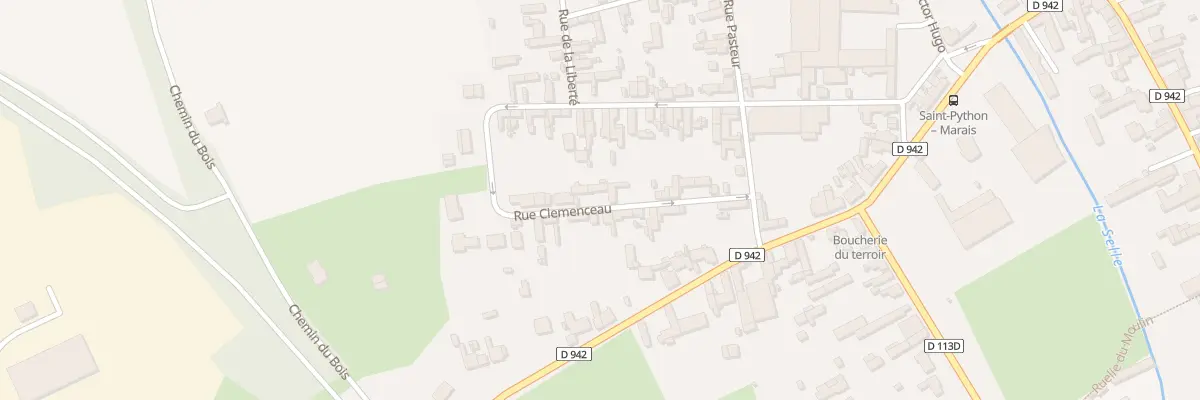 Plan du 14 Rue Clémenceau à Saint-Python