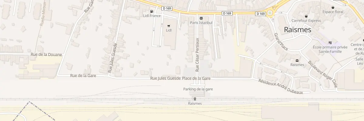 Plan du 20 Rue César Persiaux à Raismes