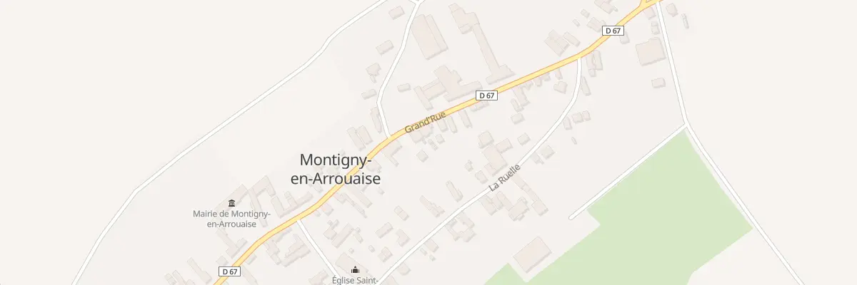 Plan du 20 Gr Grand Rue à Montigny-en-Arrouaise