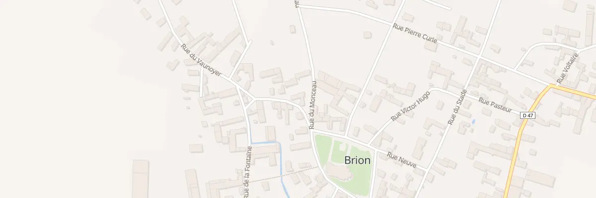 Plan du 2 Rue du Vaunoyer à Brion