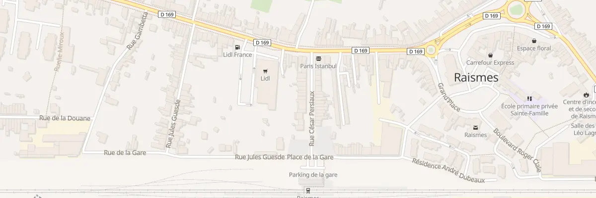 Plan du 14 Rue César Persiaux à Raismes