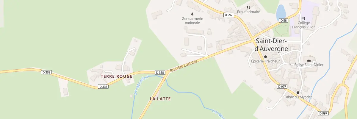 Plan du 25 Rue des Lucioles à Saint-Dier-d’Auvergne