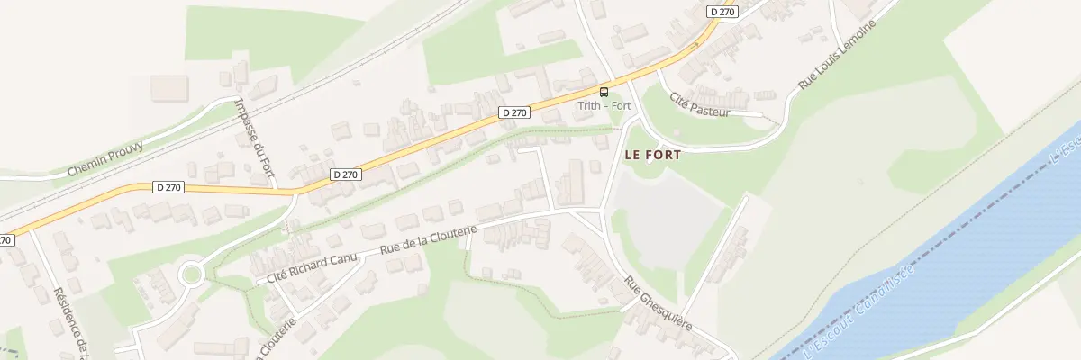 Plan du 2 Rue de la Clouterie à Trith-Saint-Léger