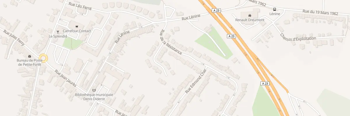 Plan du 3 Rue Gabriel Peri à Petite-Forêt