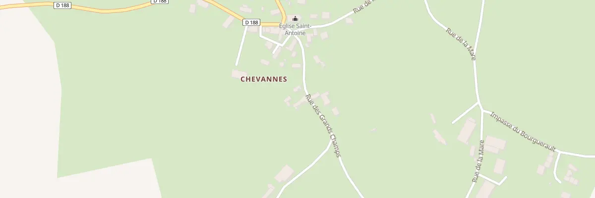 Plan du 8 Rue des Grands Champs à Billy-Chevannes