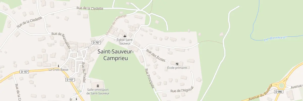 Plan du 5090 Les Poujadettes à Saint-Sauveur-Camprieu