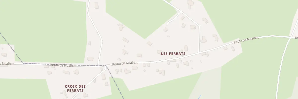 Plan du 5894 Les Ferrats à Paslières